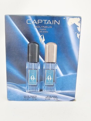 Captain Molyneux Paris Eau De Toilette Spray After Shave Spray 2.5oz 2pc Set Men