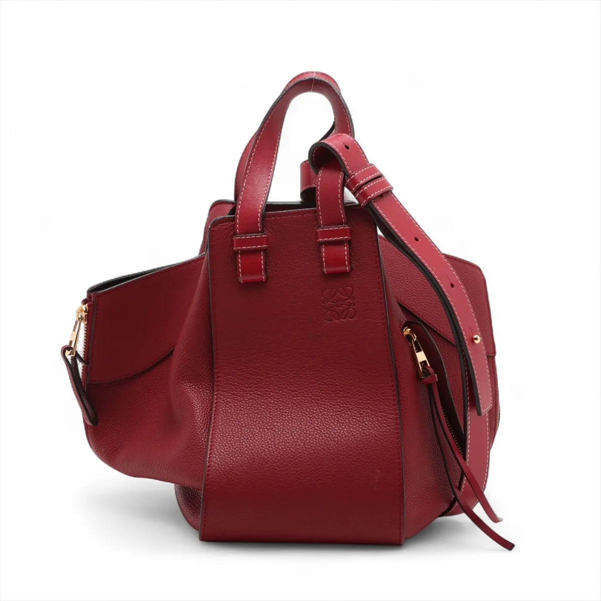 LOEWE / ハンドバッグ/レザー/RED/ハンモック/プライマリーレッド Loewe Hammock Small Leather 2 Way Handbag Red | eBay