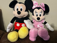 Disney Mickey Mouse  Minnie Mouse Plush Stuffed Animals Set Medium 14-24in
