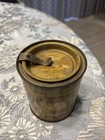 Vintage Philip Morris English Blend Cigarette Tin EMPTY Round w/ Lev-A-Lift Key — photo 4