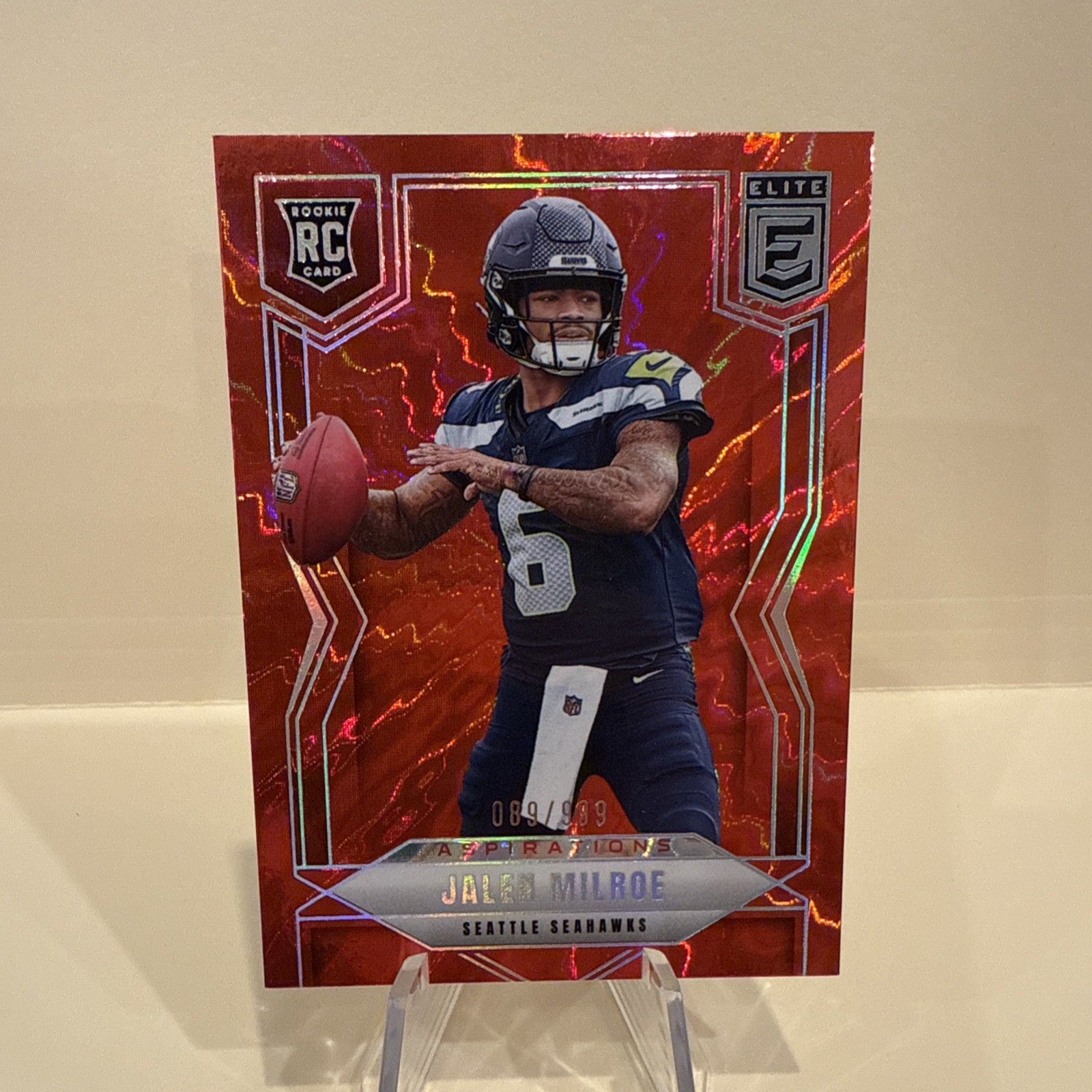 2025 Panini Donruss Elite - Jalen Milroe Aspirations Red /999 #131