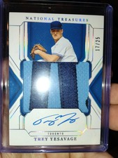 2025 Panini National Treasures Auto Trey Yesavage Blue Jays