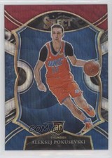2020-21 Panini Select Concourse Tri-Color Prizm Aleksej Pokusevski #77 00gy