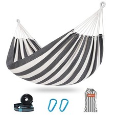 Lazy Daze XL Double Brazilian Hammock, Portable Cotton Camping Hammock