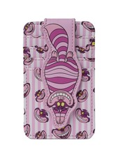 Womens Disney Cheshire Cat Card Holder Wallet Button Snap Closure
