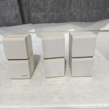 3 Bose Double Cube Speakers White