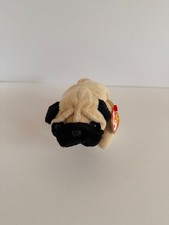 1996 Ty Beanie Baby "Pugsly" - The Pug Dog - With Tags