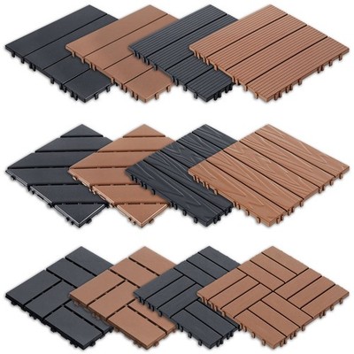 Terrassenfliesen 30x30cm Kunststoff Vielseitige Klickfliesen Terrassen DIY 1-10㎡