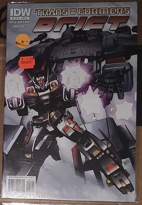 IDW - TRANSFORMERS - DRIFT #2  (RETAILER INCENTIVE RI COVER) comic book