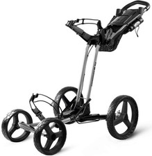 Sun Mountain Used PX4 Golf Push Cart Cenment Grey With Attached Cooler  HOT  