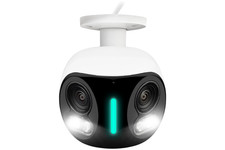 Lorex H20 4K IP Wired Dual Lens Security Camera with Smart Security Lighting and