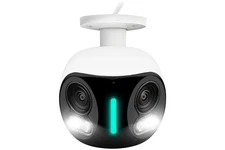 Lorex H20 4K IP Wired Dual Lens Security Camera with Smart Security Lighting and