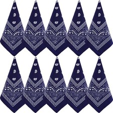 10 St�ck PaisleyBandanas, verschiedene Bandanas, CowboyStirnb�nder aus Polyes...