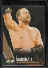 QT Marshall 2021 Upper Deck AEW #10 Gold Rookie