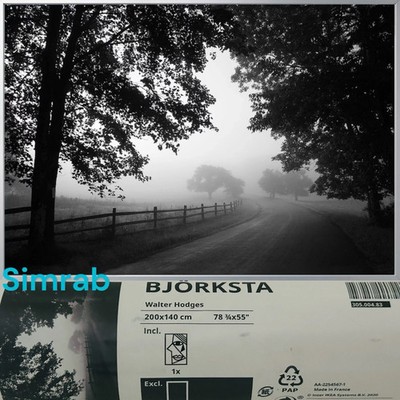 IKEA BJORKSTA Misty Country Road 78 ¾ (Frame Not Included