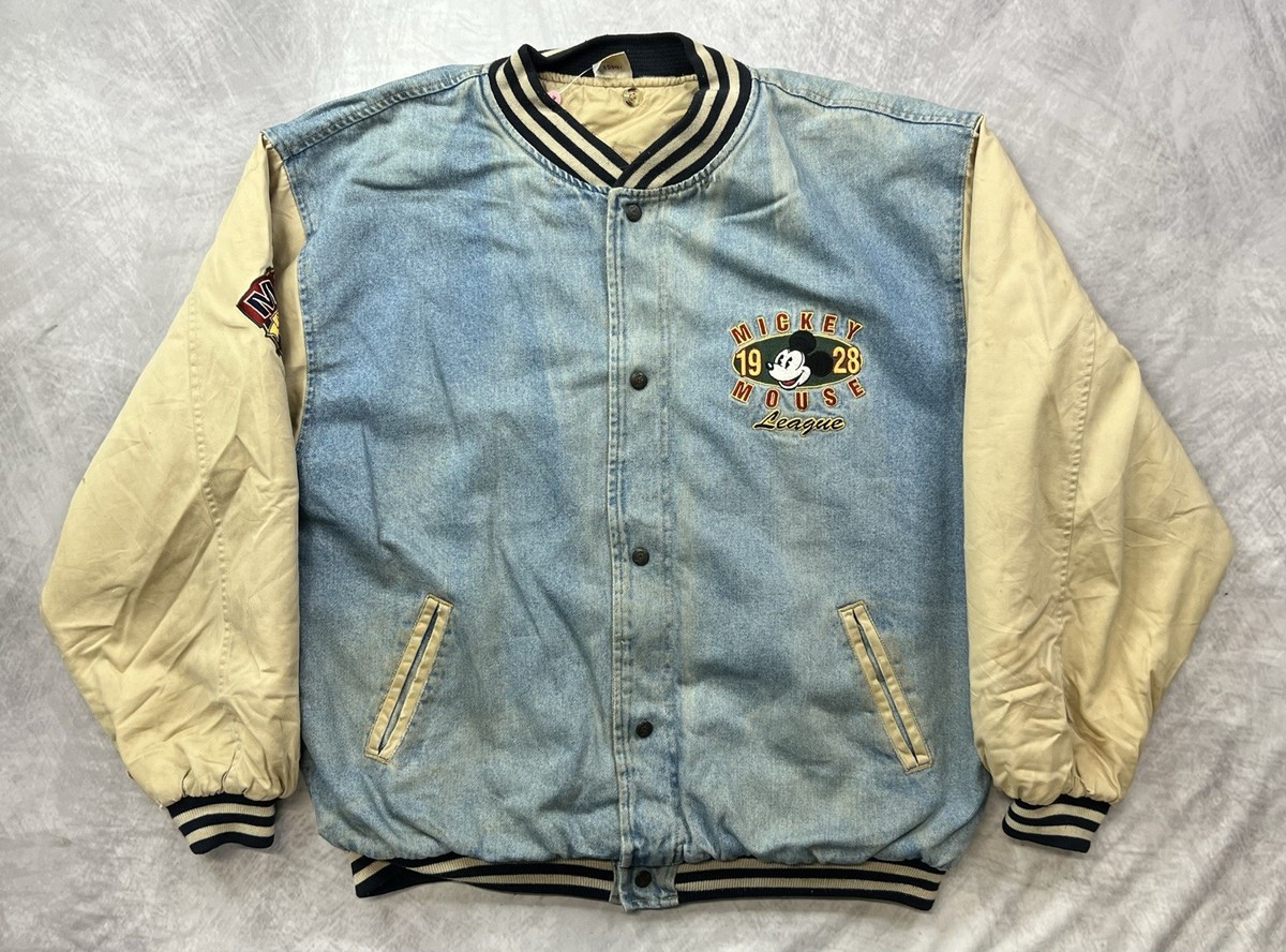 Vintage Disney Store Mickey Mouse League 1928 Champions Jacket