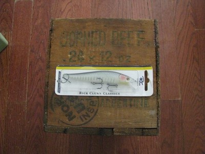 Vintage Luck-E-Strike Rick Clunn Jerkbait RCSTX-49-1 USA NIP lure Bait