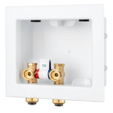 LIXYJH550M Washing Machine Outlet Box Push Connect Valve 1/2x3/4 Inch