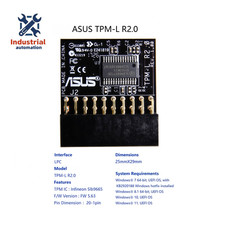 NEW ASUS TPM-L R2.0 TPM Module 20 Pin 20-1 Trusted Platform Free Shipping