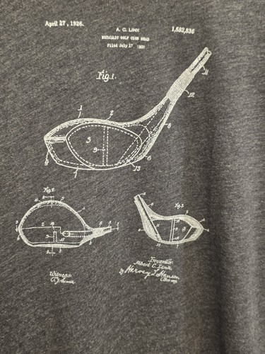 BirdieBox Official Golf Patent Graphic Shirt (XL) - Picture 3 of 11