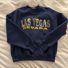 vintage las vegas nevada navy sweatshirt