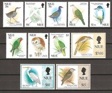 NIUE 1992 BIRDS SG 718/729 MINT