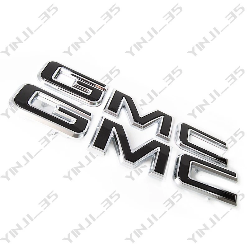 NEW Front & Rear Emblem Chrome kit For 2019 - 2025 GMC Sierra 1500 2500HD 3500HD - Image 4 of 4