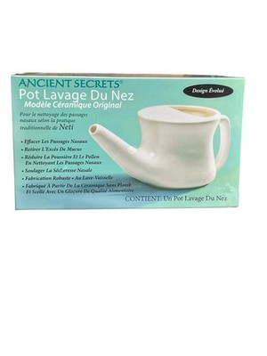 Ancient Secrets Nasal Cleansing Pot ''Neti Pot'' NEW SEALED