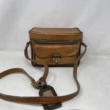 Vintage Camera Case Shoulder Pack by the sportsman cowhide Made in America