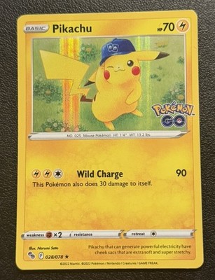 Pikachu 028/078 Holo R Pokemon GO Pokemon Holo NM/M