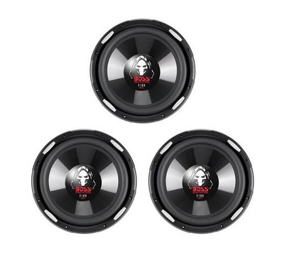 3) NEW BOSS Phantom P106DVC 10'' 6300W DVC Car Audio Power Subwoofers Subs 4 Ohm
