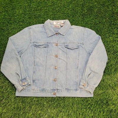 Vintage 90s Bliss-Blass Jacket Womens Large 22x22 Blue Boxy