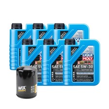 6L Liqui Moly Longtime High Tech 5W-30 Wix Engine Oil Change Kit for XJ8 XJR V8