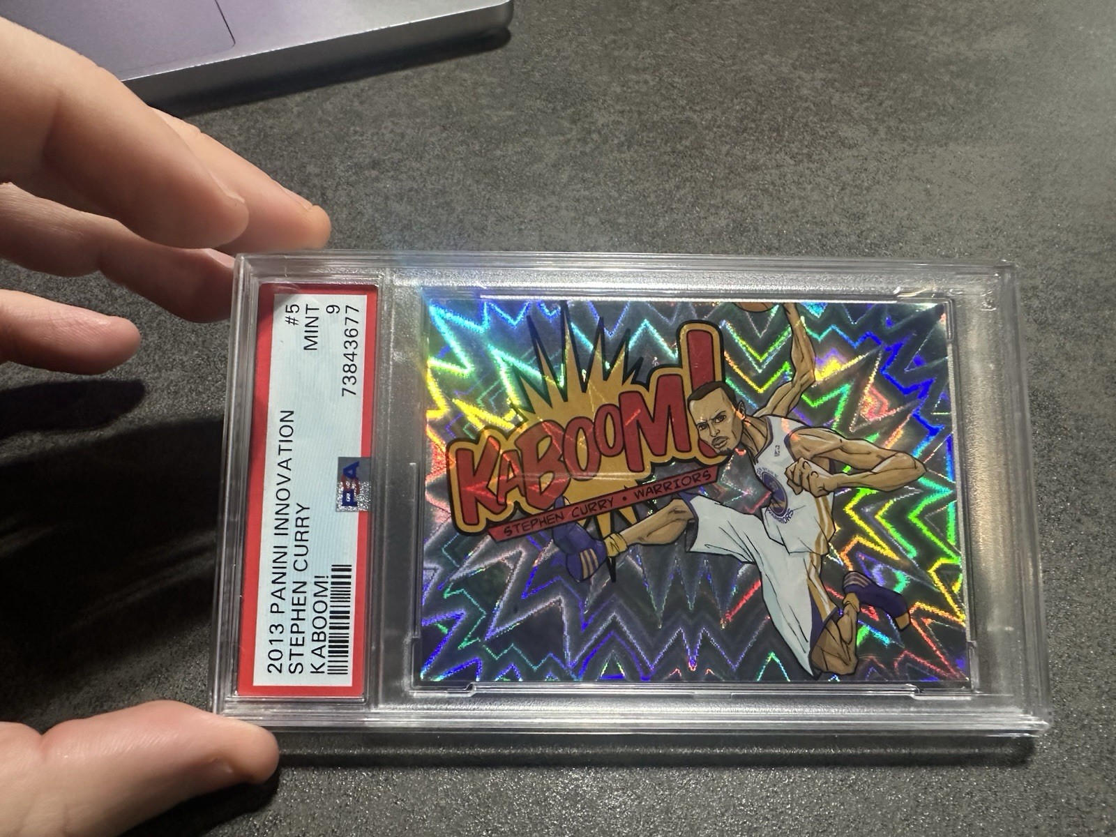 2013-14 Panini Innovation Kaboom Stephen Curry #5 PSA 9