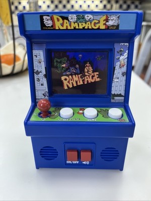 Rampage Mini Arcade Machine Retro Handheld Game  Tested & Working
