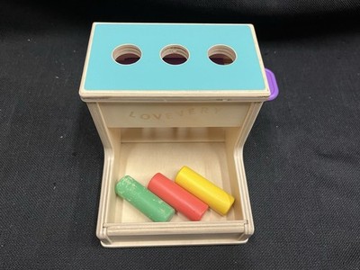 Lovevery Wooden Peg Drop Lovevery Mix Toy Lot wooden peg drop box spinning rainbow Montessori Play display picture 1