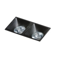 2X50W/Mr16 Downlight Einbauleuchte Schwarz Modern