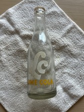 Ancienne bouteille de soda LC Lime Cola Clear 7 oz Iowa
