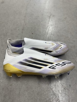 adidas F50 Elite Laceless FG Mens Soccer Cleats White Gold