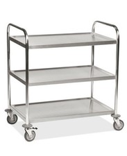 mtie355 seria K Wózek warstwowy ze stali nierdzewnej KM, 3 poziomy, 100 kg Nowy Zobacz zdjęcia