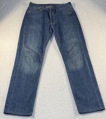 Vintage 90s Levis 501 Jeans Made in Spain 30x30 Dark Indigo Blue Button Fly 292