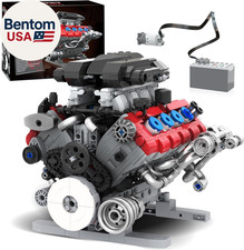 V8 Engine Building Set, Model Kit for Adults, Build Your Own MOC Mini V8 Engine