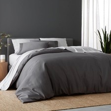 DOZ Duvet Cover Set, 100 Viscose derived from Bamboo, King/Cal King, Storm