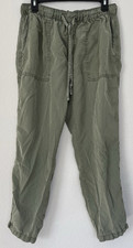 Social Standard by Sanctuary Pants Women Large Olive Green Drawstring Stretch