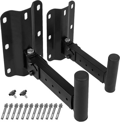 PA Speaker Mount Bracket Support to 110lbs-Adjustable Wall Brackets-Heavy Duty