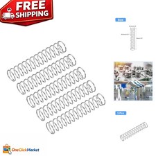 High Elasticity Compression Springs - 5Pcs Stainless Steel, 10mm OD, 50mm Length
