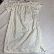 J. Crew White Poplin Smocked Off Shoulder Dress Size 4