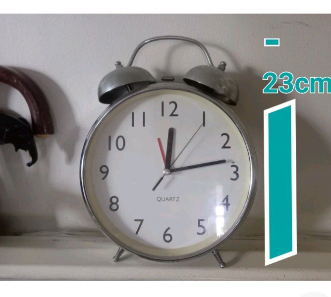 Jumbo Alarm Vintage (twin bell alarm Clock), Tested/Working Twin Bell.. battery