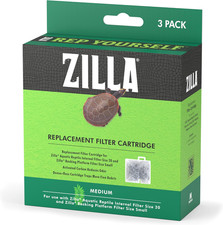Zilla Replacement Filter Cartridges Medium, 3 Count  Pack of 1 