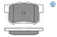 Meyle Bremsbelagsatz, Scheibenbremse 025 217 1914/PD FüR Honda MG Suzuki